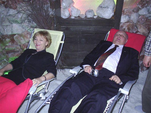 Rudzkie VIP-y w Jaskini Solnej w Kochłowicach