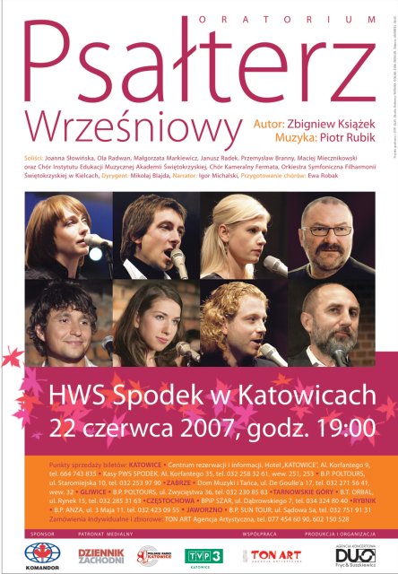 Psałterz Wrześniowy w katowickim Spodku