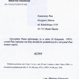 Biuro podatkowo-rachunkowe GJS Grzegorz Sikora