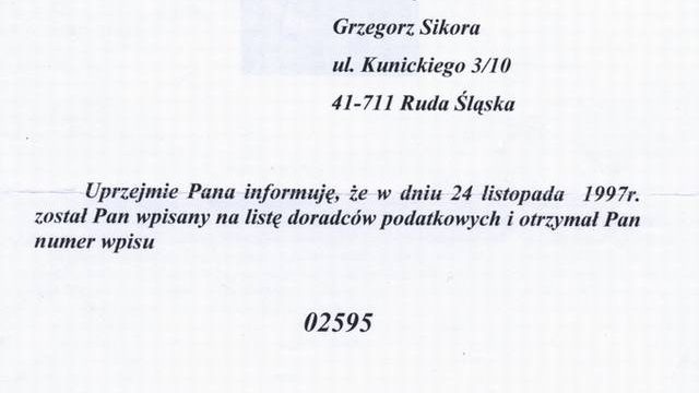 Biuro podatkowo-rachunkowe GJS Grzegorz Sikora