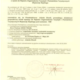 Biuro podróży Orion Travel