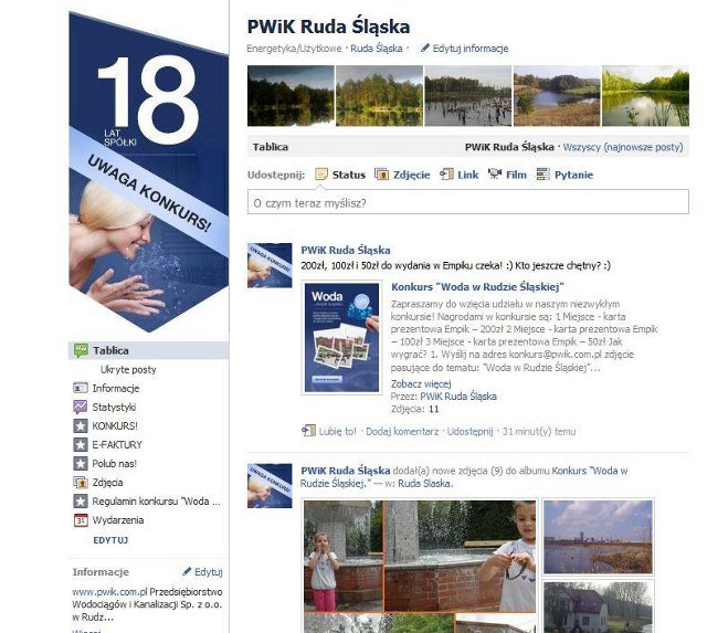 Woda w Rudzie Śląskiej jest piękna