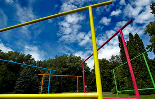 Klopsztangi na łące