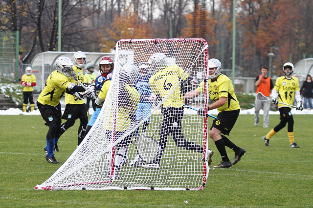 AZS Legion Katowice - LC Spartans Oświęcim 0:11 na inaugurację lacrosse na Stadionie Śląskim!