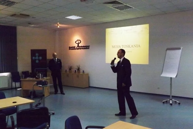 Znany Włoch gościem rudzkiego inkubatora