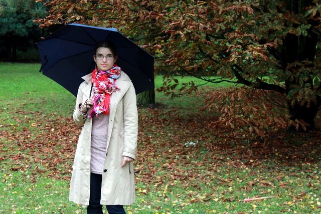 W czerwieni i burgundzie, czyli jesienna moda w Parku Śląskim