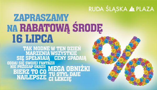 Rabatowa środa - nie przegap okazji!
