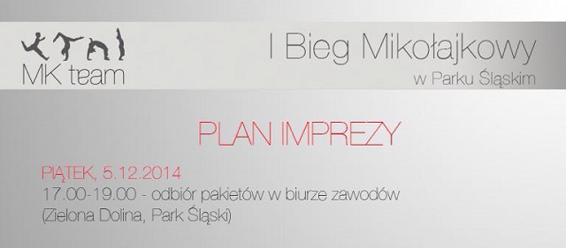 I Bieg Mikołajkowy w Parku Śląskim