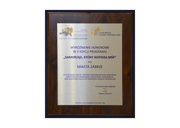 Nagroda za wspieranie przedsiębiorczości