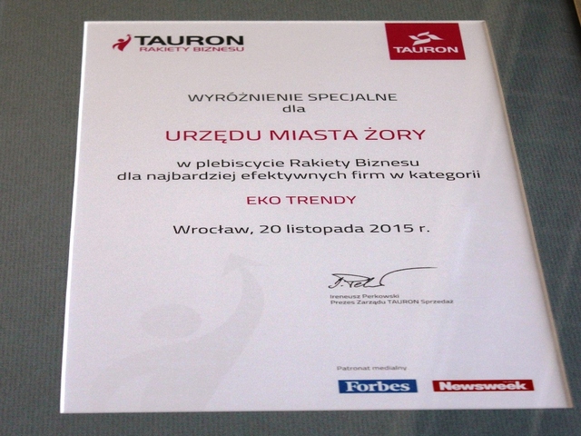 Prestiżowa Rakieta Biznesu dla Żor!