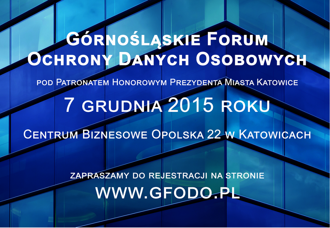 Górnośląskie Forum Ochrony Danych Osobowych