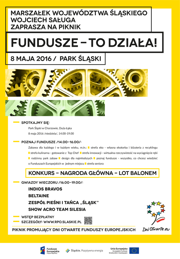 Tak działają fundusze! Piknik w Parku Śląskim