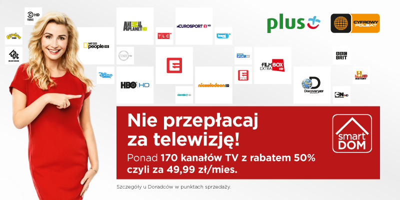 Jesteś abonentem Plusa? Możesz mieć telewizję Cyfrowego Polsatu w super cenie!