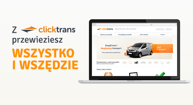 Clicktrans.pl - zleć transport przez Internet