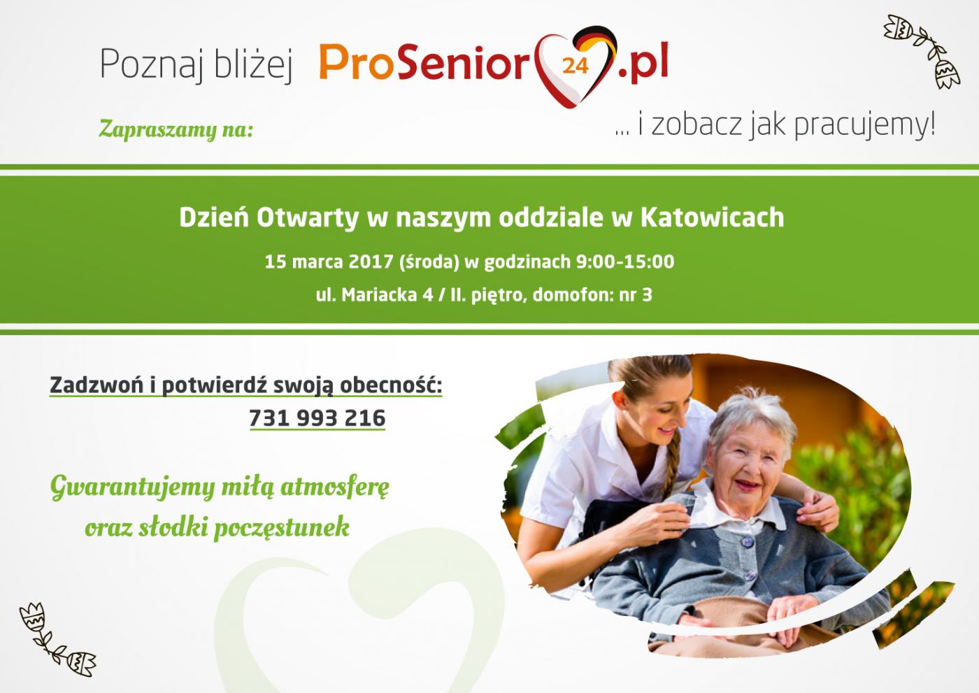 Już 15 marca zapraszamy na Dzień Otwarty w ProSenior24 w Katowicach!