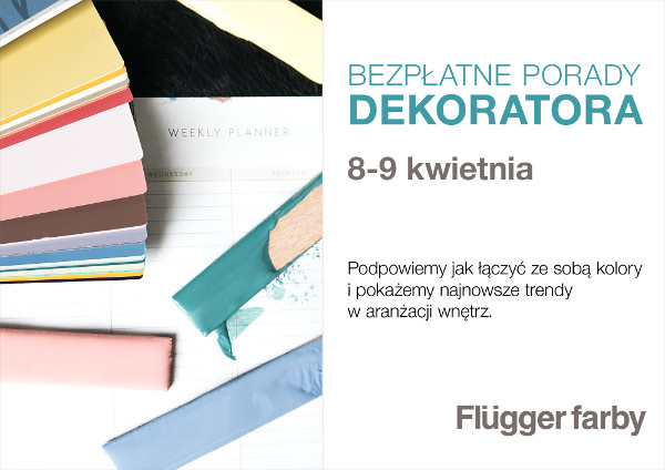 Flügger zaprasza na darmowe porady dekoratora wnętrz