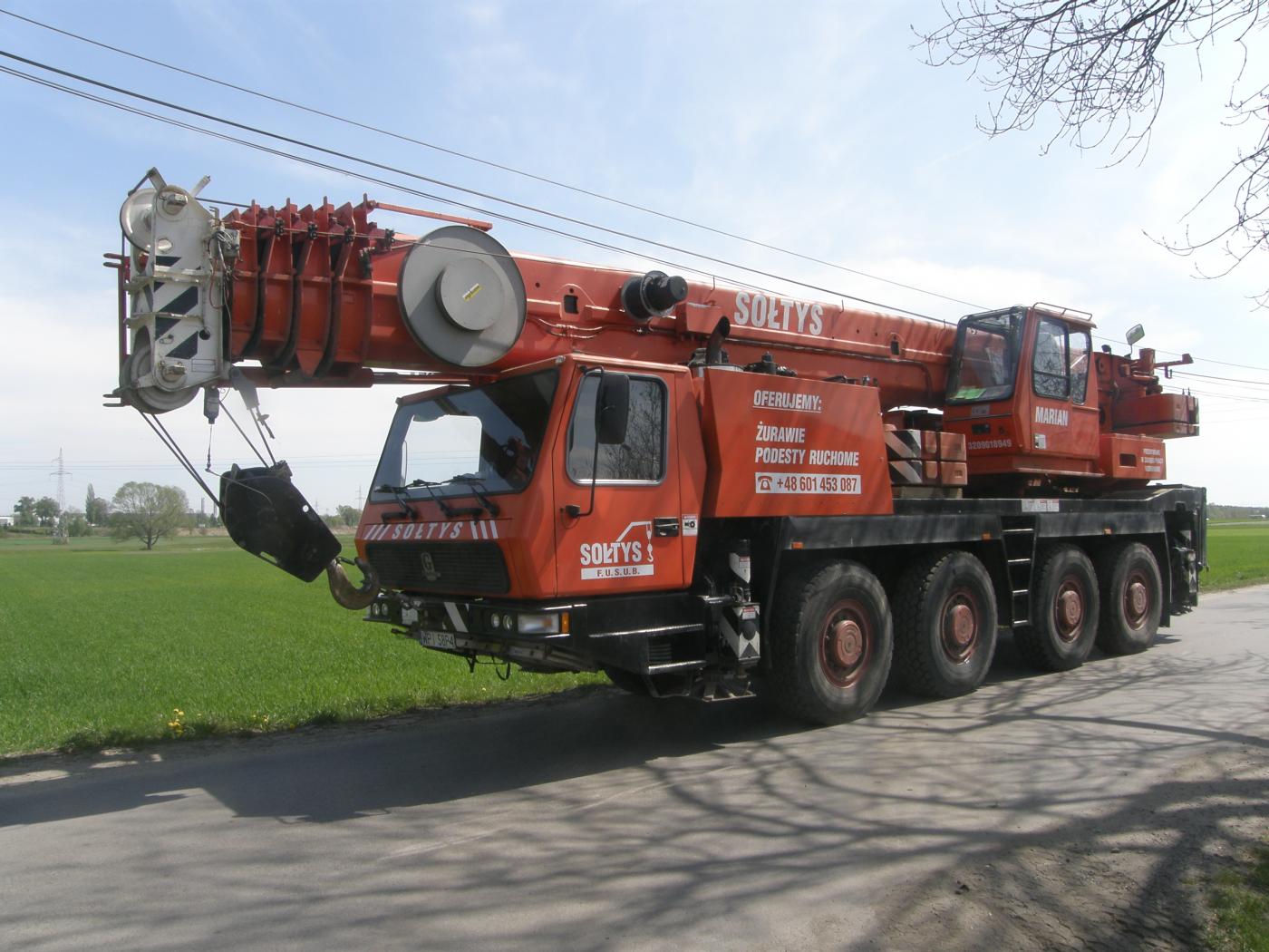 Usługi dźwigowe Radlin i Żory - 24 h / 7 dni w tygodniu