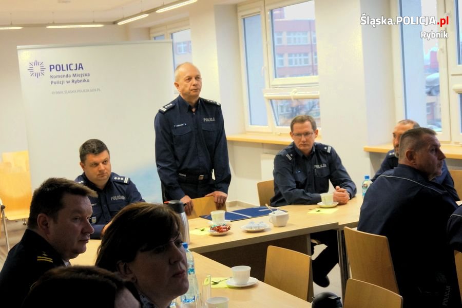 Narada roczna w Komendzie Miejskiej Policji w Rybniku