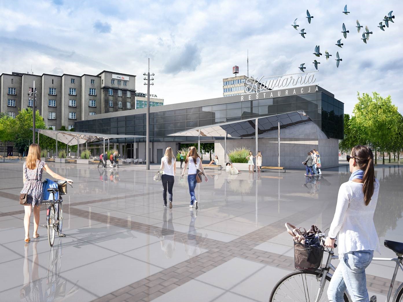 Designerskie ogródki na katowickim rynku