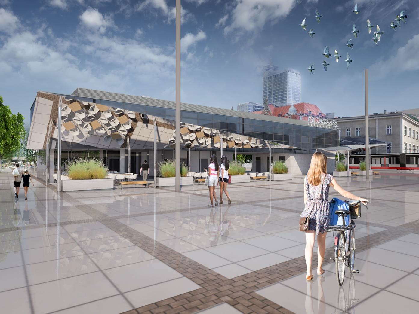 Designerskie ogródki na katowickim rynku