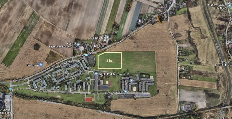 Działka przy ul. Bańgowskiej - wpłata wadium