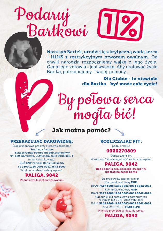 Pomóżmy Bartkowi w walce o życie - mamy tylko 4 tygodnie