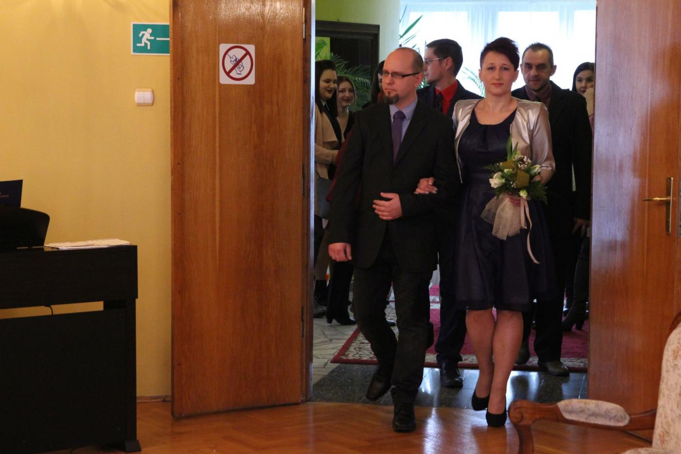 Walentynkowa niespodzianka dla młodej pary