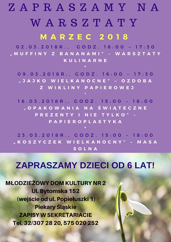 Kiermasz Wielkanocny i warsztaty dla dzieci w MDK nr 2