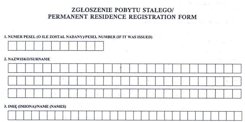 OBOWIĄZEK MELDUNKOWY- uproszczenia