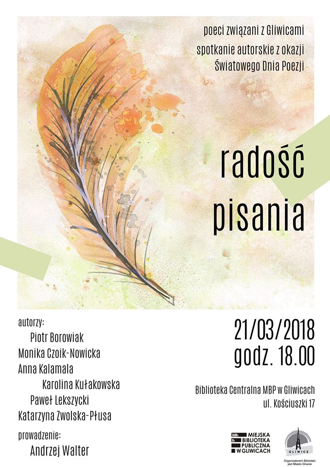 Radość pisania - Światowy Dzień Poezji