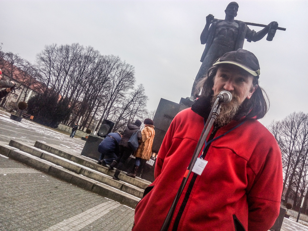 Protestowali w obronie pomnika