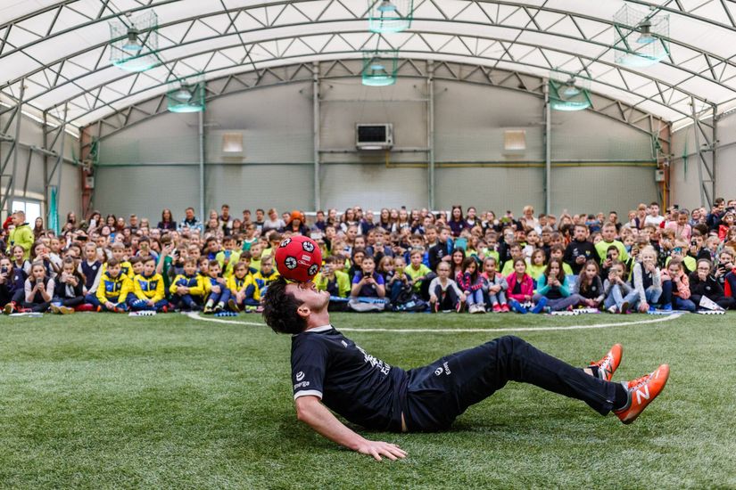 Znani sportowcy odwiedzili żorską podstawówkę