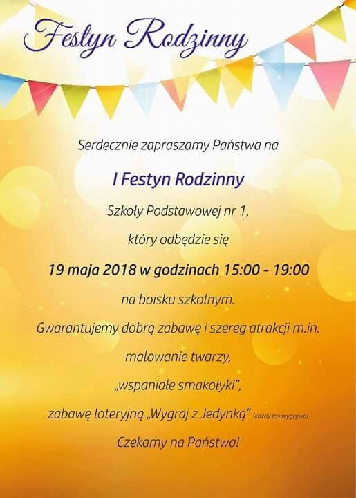 I Festyn Rodzinny w Szkole Podstawowej nr 1