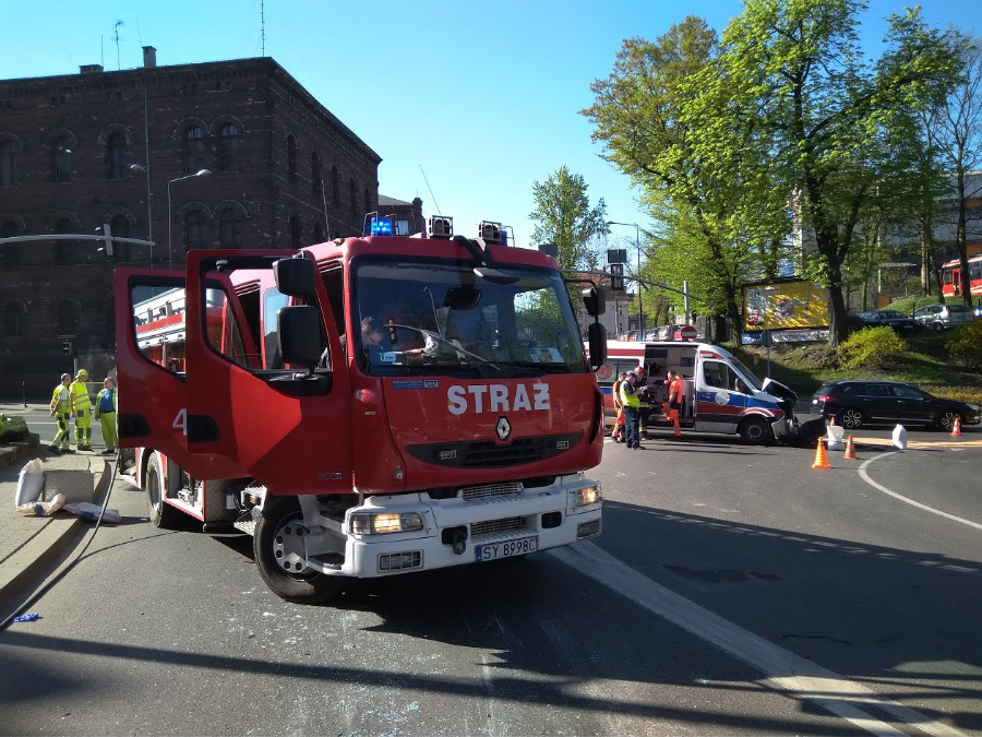 Wypadek na ul. Strzelców Bytomskich