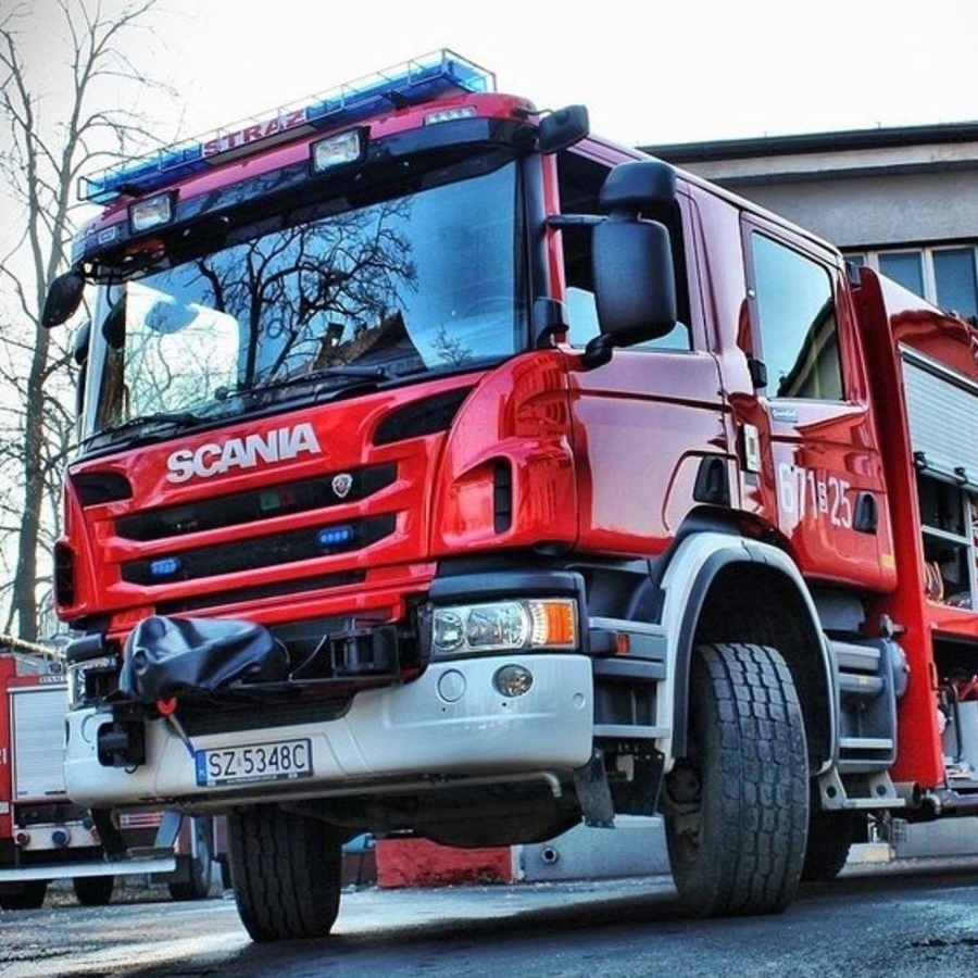 Pożar w budynku przy ul. Wajdy