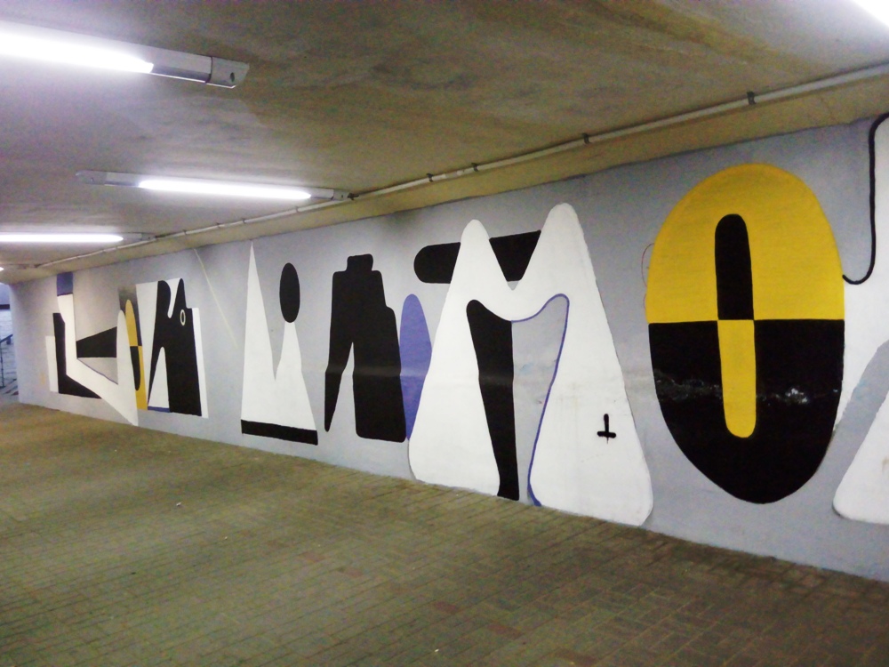 Nowy mural i mozaika... w tunelu