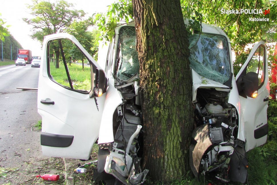 Kierowca prawdopodobnie zasnął za kierownicą