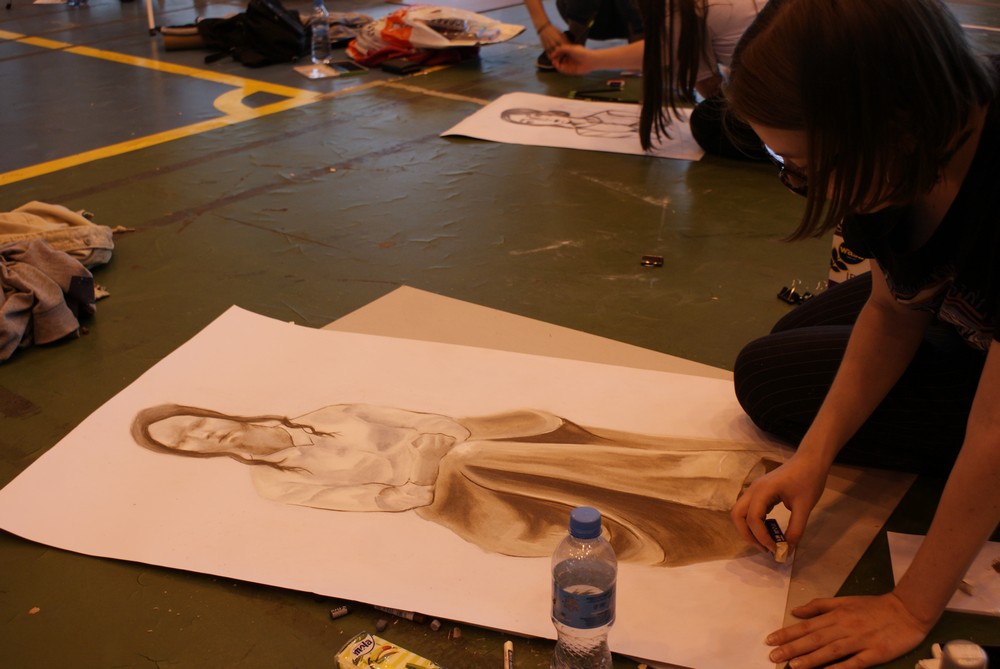 Festiwal Rysowania - artyści opanowali halę MOSIR