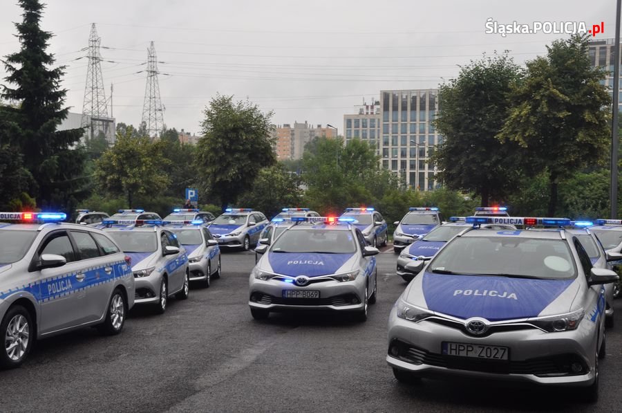 Nowe radiowozy dla Śląskiej Policji, w tym dla Katowic