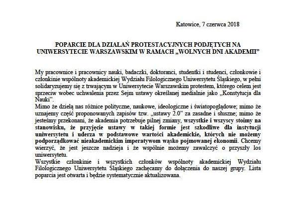 Protest akademicki trwa