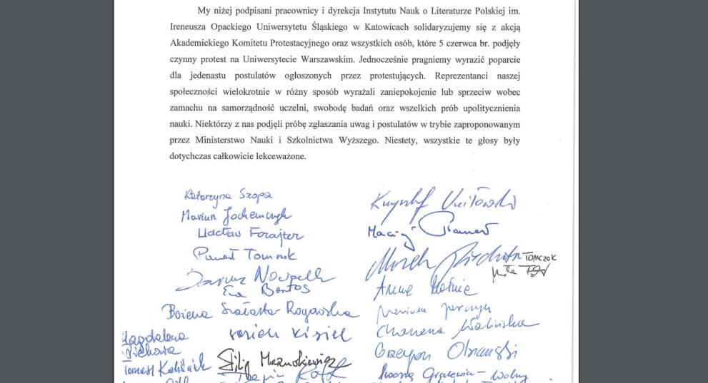 Protest akademicki trwa