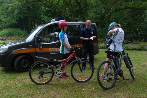 Znakowanie rowerów na Festiwalu Kwiatów
