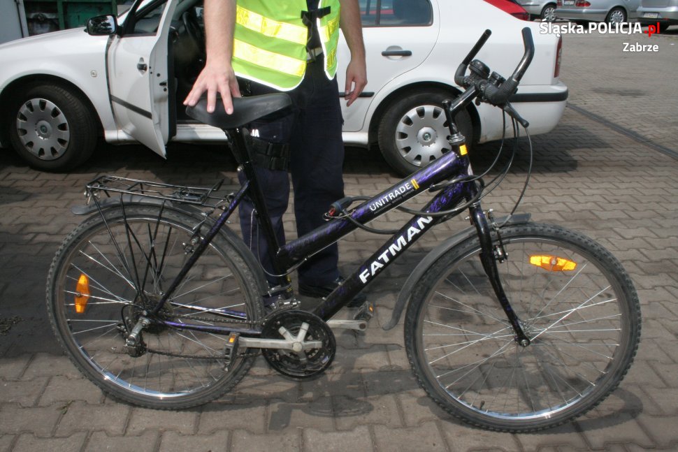 Potrącony rowerzysta i motocyklista