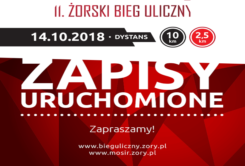 Ruszyły zapisy na Żorski Bieg Uliczny