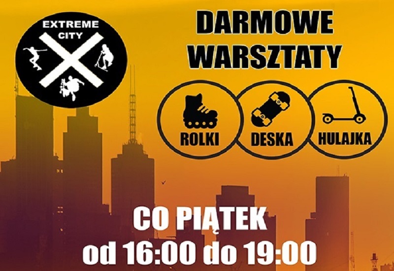 Zabierz rolki, deskę, hulajnogę i wybierz się na warsztaty!