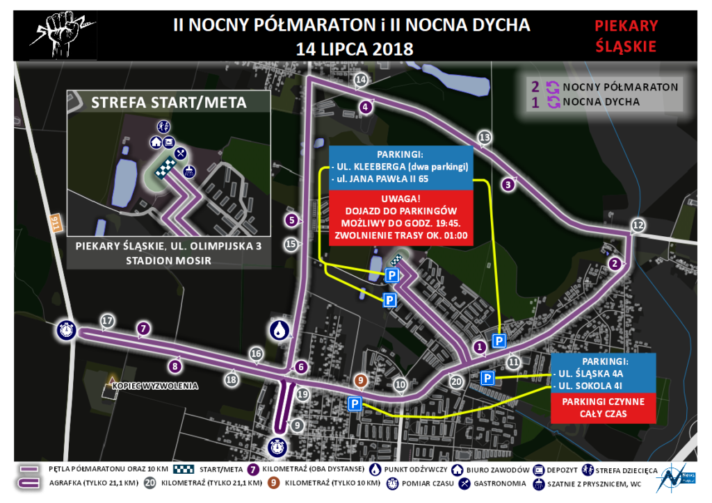 Utrudnienia w ruchu w związku z II Nocnym Półmaratonem