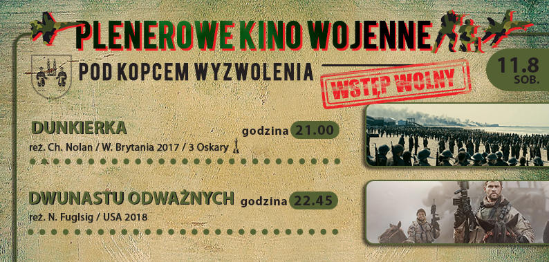 Zapraszamy na Plenerowe Kino Wojenne!
