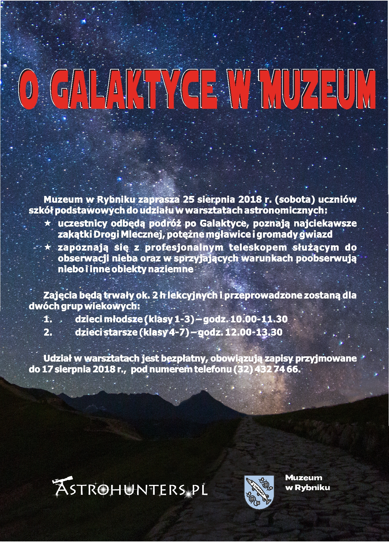O Galaktyce - Warsztaty