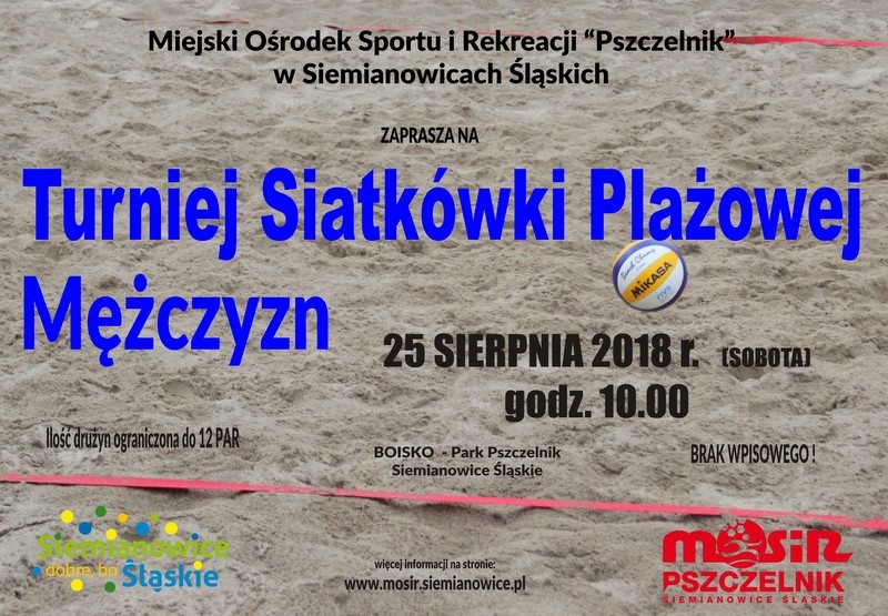Turniej Siatkówki Plażowej Mężczyzn