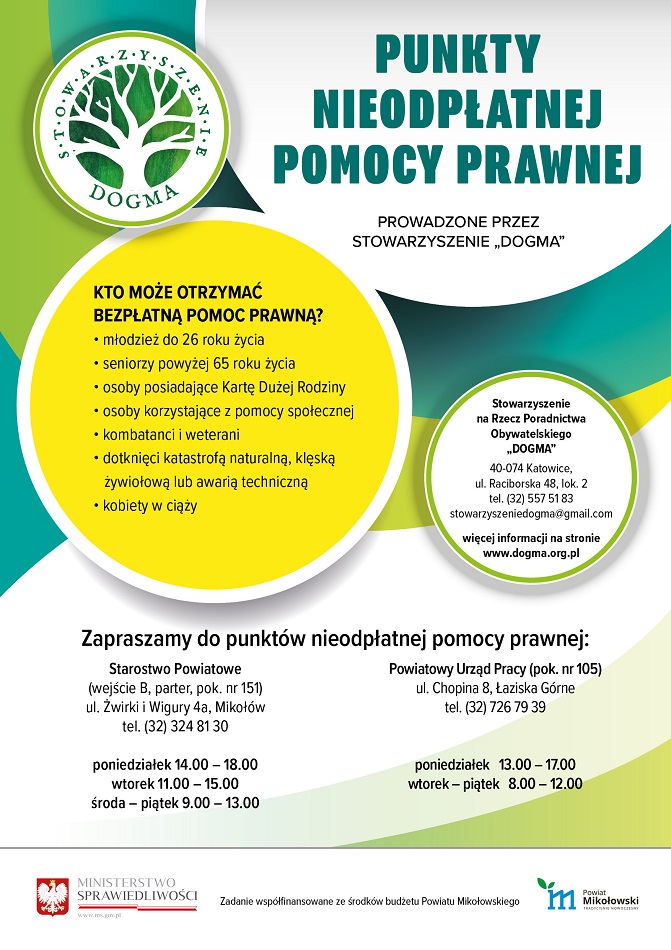 Skorzystaj z bezpłatnej pomocy prawnej!